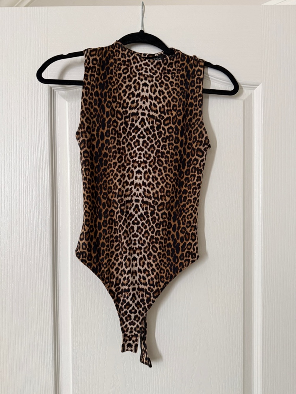 naked wardrobe Leopard Print Sleeveless Bodysuit - Brown, Black